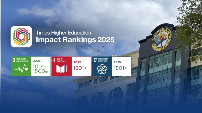 “We made it in 3 SDGs!” Another historical feat made as THE ranks UMak ...
